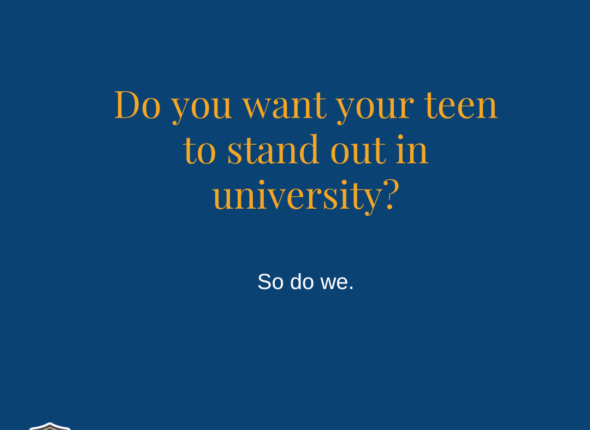 Do you want your teen to stand out in University?