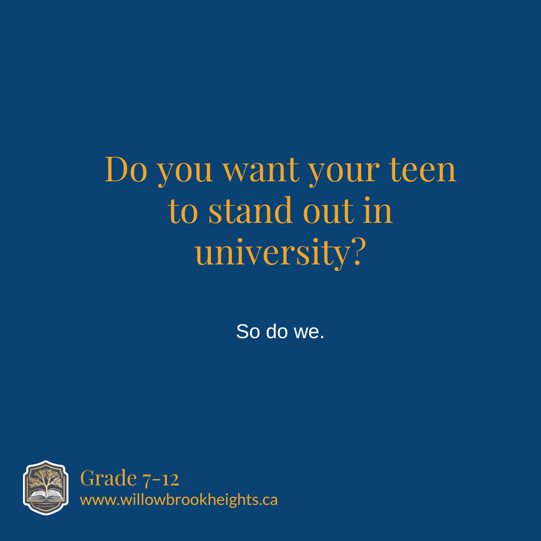 Do you want your teen to stand out in University?